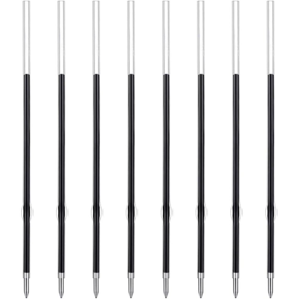 3.85'' Ballpoint Ink Pen Refills for Click Pens, 1 mm Medium Point Tip, Refills-